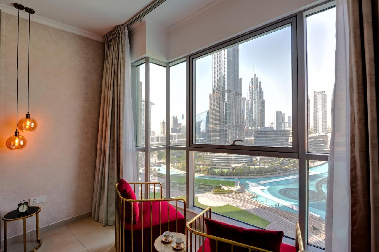 Durrani Homes - Luxe Living With Burj Khalifa And Fountain View - Third Room Without Partition Dubai Exteriör bild