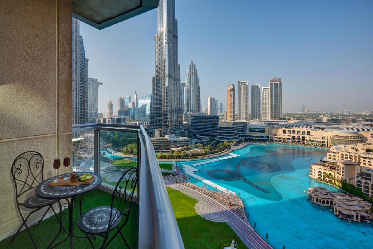 Durrani Homes - Luxe Living With Burj Khalifa And Fountain View - Third Room Without Partition Dubai Exteriör bild