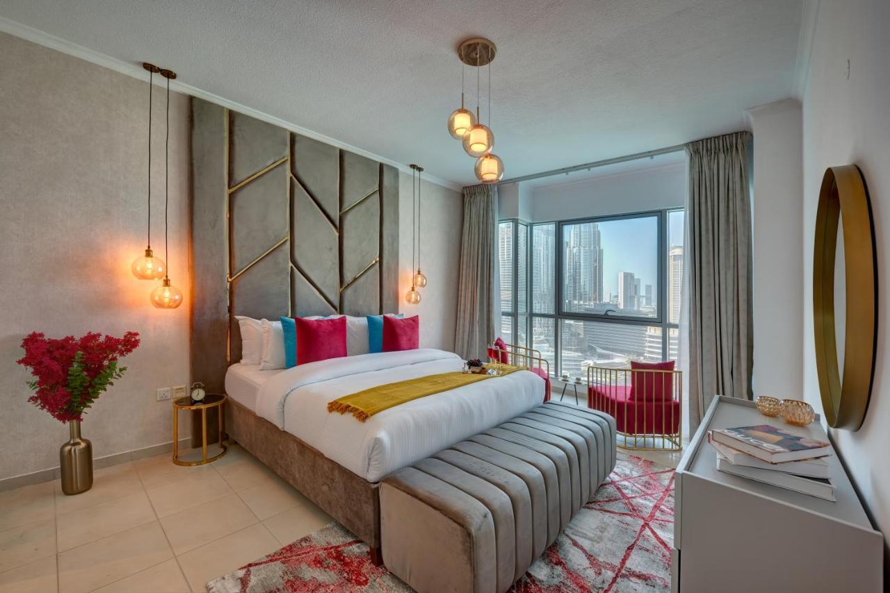 Durrani Homes - Luxe Living With Burj Khalifa And Fountain View - Third Room Without Partition Dubai Exteriör bild